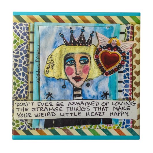 TILE-DON'T IST ÜBERHAUPT ÜBER DAS LIEBEN BESCHÄMT FLIESE (Vorderseite)