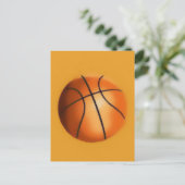 Tile Effect Basketball Postkarte (Stehend Vorderseite)
