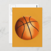 Tile Effect Basketball Postkarte (Vorne/Hinten)