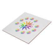 Tile - farbenfrohe Leaf-Motive Fliese (Seite)