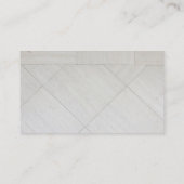 Tile Floor Style Logo Information Company Business Visitenkarte (Rückseite)