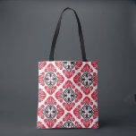 Tile floral pattern. Folk art bloom.  Tasche<br><div class="desc">Seamless tile pattern. Folk art bloom. Floral decorative texture</div>