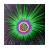 Tile Green Star Burst Fliese (Vorderseite)