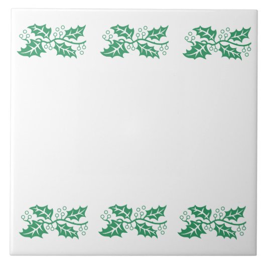 Tile - Holly Leaf Border Fliese (Vorderseite)