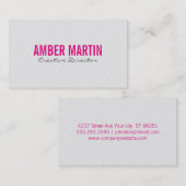 Tile III | weiß Visitenkarte (Vorne/Hinten)