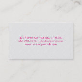 Tile III | weiß Visitenkarte (Rückseite)