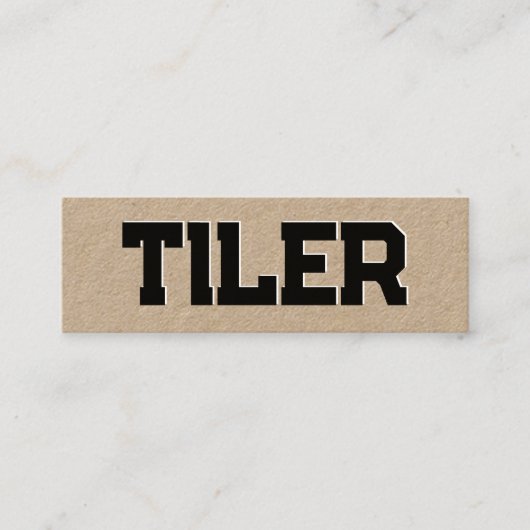 Tile-Installer Mini Visitenkarte (Vorderseite)