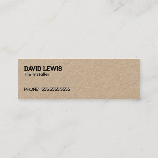 Tile-Installer Mini Visitenkarte (Rückseite)