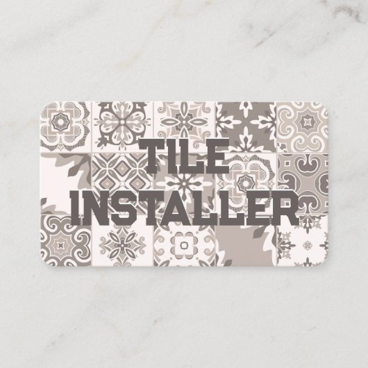 Tile Installer Visitenkarte (Vorderseite)