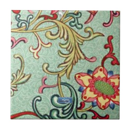 Tile (irische Blume) RFPMDesign ©️ 2024 Fliese (Vorderseite)