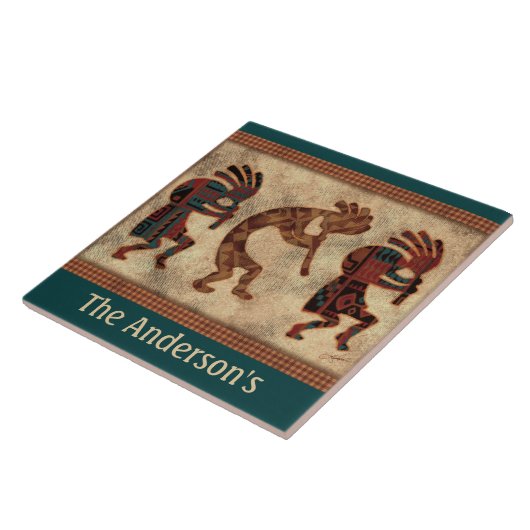 Tile Kokopelli Personalisiert Fliese (Seite)