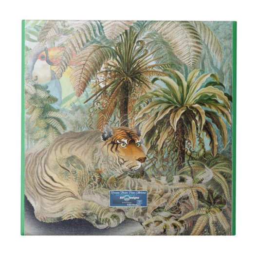 Tile Light-Green(Jungle Fever) RFPMDesign ©️ 2024 Fliese (Vorderseite)