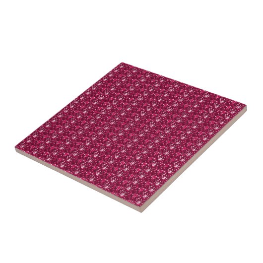 Tile Maroon Glitzer Fliese (Seite)