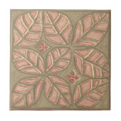 Tile, Mauve und mutierte Avocado Keramik Tile Fliese (Vorderseite)