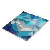 Tile mit blauer und weißer Keramik Fliese (Seite)