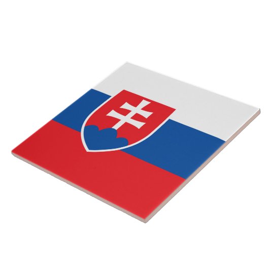 Tile mit der Flagge der Slowakei Fliese (Seite)