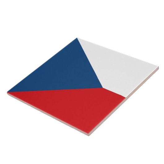 Tile mit der Flagge Tschechiens Fliese (Seite)