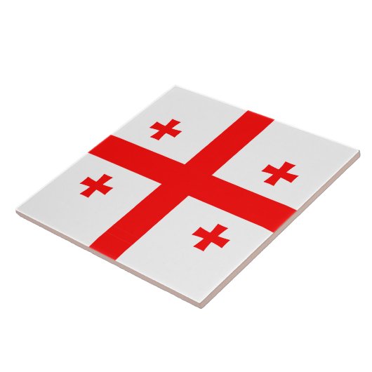 Tile mit georgischer Flagge Fliese (Seite)