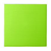 Tile mit leuchtendem Neon Chartreuse Grüner Hinter Fliese (Vorderseite)