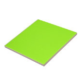 Tile mit leuchtendem Neon Chartreuse Grüner Hinter Fliese (Seite)