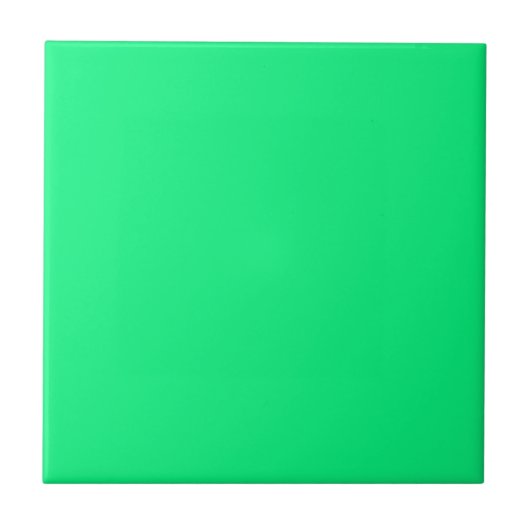 Tile mit leuchtendem Neon-grünem Hintergrund Fliese (Vorderseite)