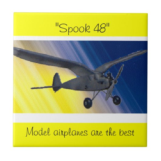 Tile - Modellflugzeug - Spook 48 Fliese (Vorderseite)
