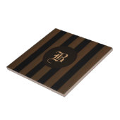 Tile-Monogramm B mit schwarzem Streifen Fliese (Seite)