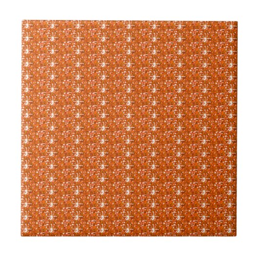 Tile Orange Glitzer Fliese (Vorderseite)