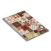 Tile PATTERN aus marsala-braunbeige marokkanischen Notizblock (Rechte Seite)