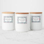 Tile Pattern Custom Food Container Label Set Lebensmitteletikett (Flaschen)
