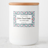 Tile Pattern Custom Food Container Label Set Lebensmitteletikett (Vorderseite)