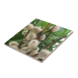 Tile (PussyWillowsInLeaves) RFPMDesign ©️ 2012 Fliese