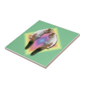 Tile - Rainbow-Diamant mit Katzen Fliese (Seite)