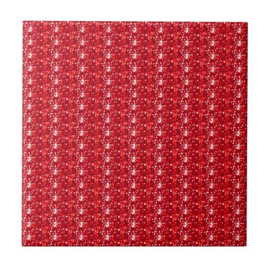 Tile Red Glitzer Fliese (Vorderseite)