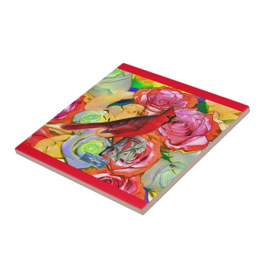 Tile Red(Kardinal Rose) RFPMDesign ©️ 2024 Fliese (Seite)