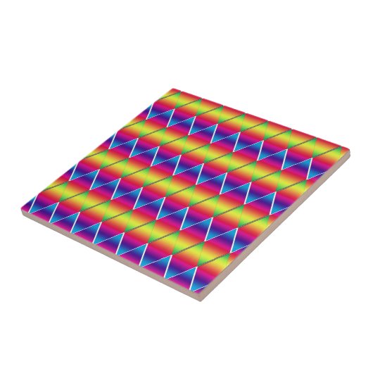 Tile - Regenbogendiamanten Fliese (Seite)