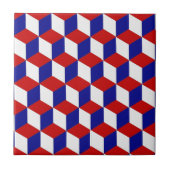 Tile - Rote, weiße, blaue Blöcke Fliese (Vorderseite)