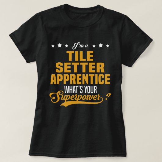 Tile Setter Apprentice T-Shirt (Design vorne)