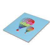 Tile - Striped Hot Air Balloons Fliese (Seite)