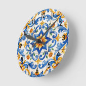 Tile Time Fiesta Clock Runde Wanduhr (Winkel)