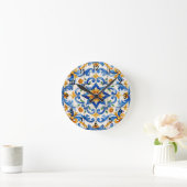 Tile Time Fiesta Clock Runde Wanduhr (Zuhause)