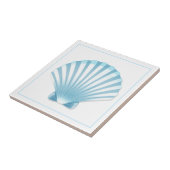 Tile Trivet-Blue-Muschel Fliese (Seite)