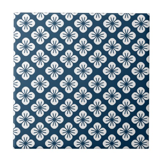 Tile Trivet-Blume Fliese (Vorderseite)