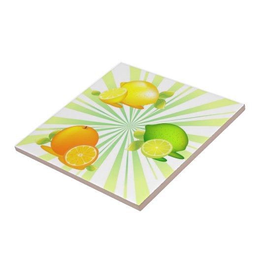 Tile Trivet-Citrus Fliese (Seite)