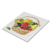 Tile Trivet Fruit Basket Fliese (Seite)