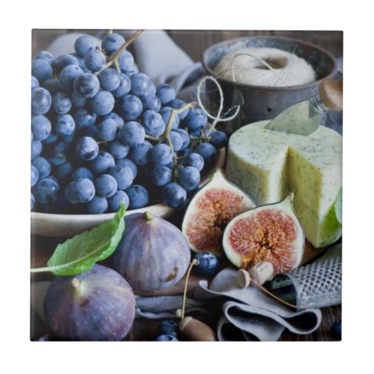 Tile Trivet Fruit & Cheese Fliese (Vorderseite)
