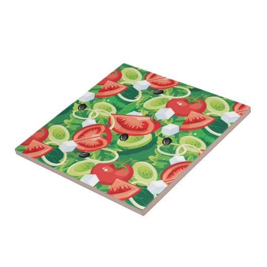 Tile Trivet-Gemüse Fliese (Seite)