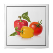 Tile Trivet-Gemüse Fliese (Vorderseite)