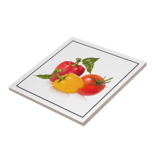 Tile Trivet-Gemüse Fliese