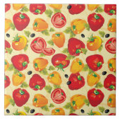 Tile Trivet-Gemüse Fliese (Vorderseite)